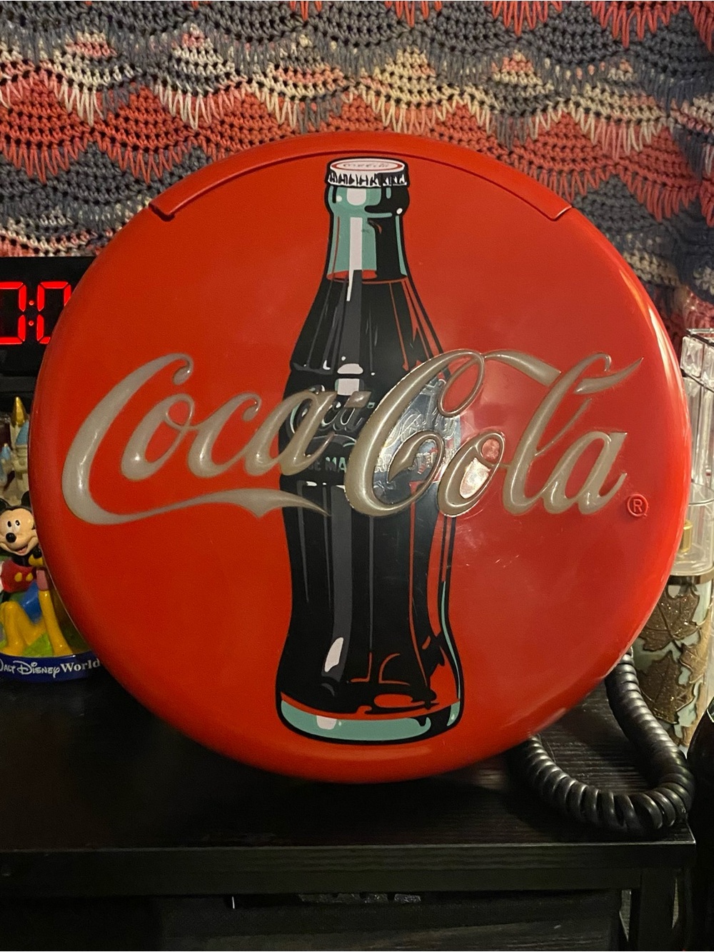 Coca Cola Red Vintage Wall or desk phone- Home Accent
